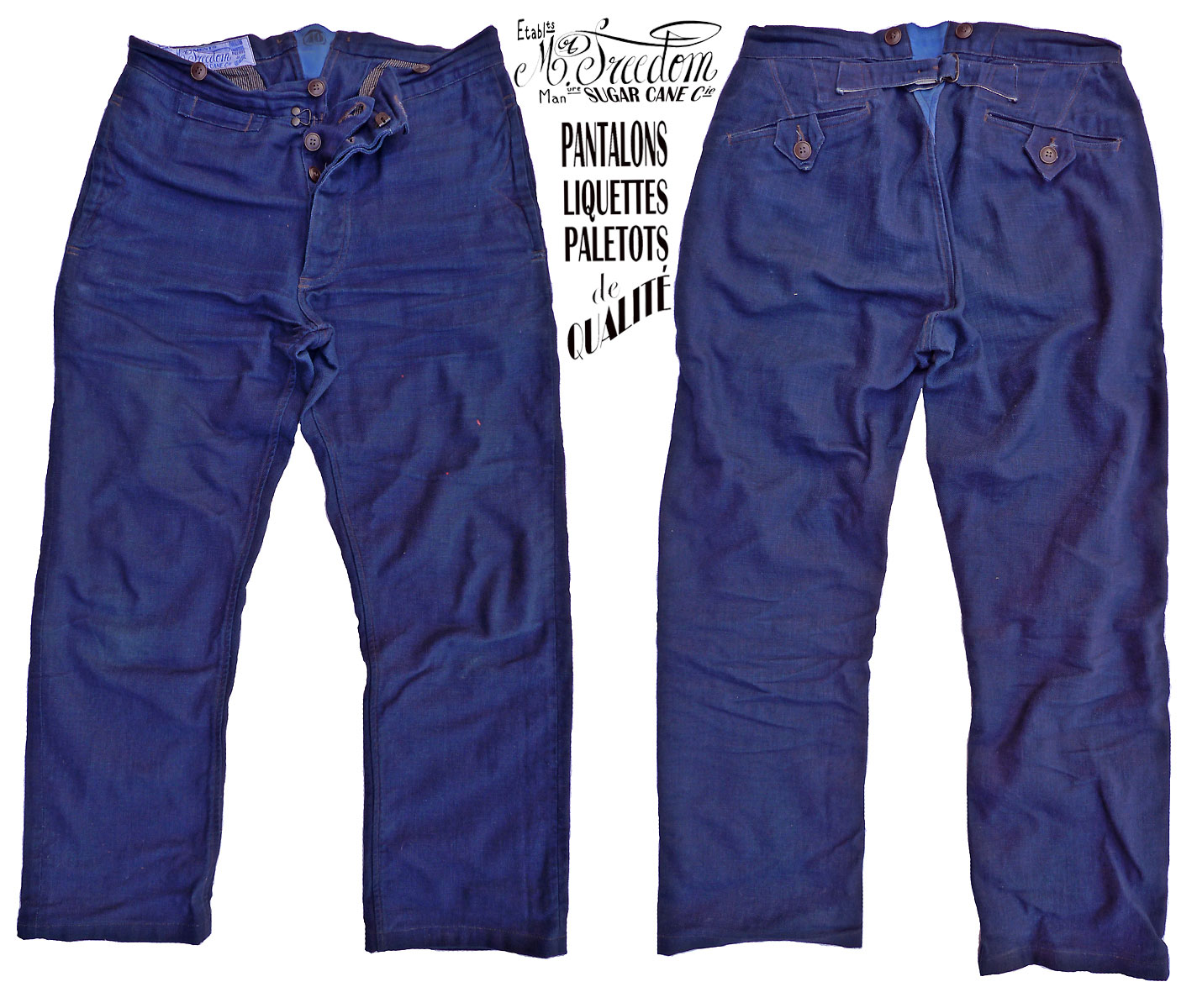 Mister Freedom® x Sugar Cane “Les Apaches” (Part.4): Pantalon Ouvrier «  CHRISTOPHELOIRON®